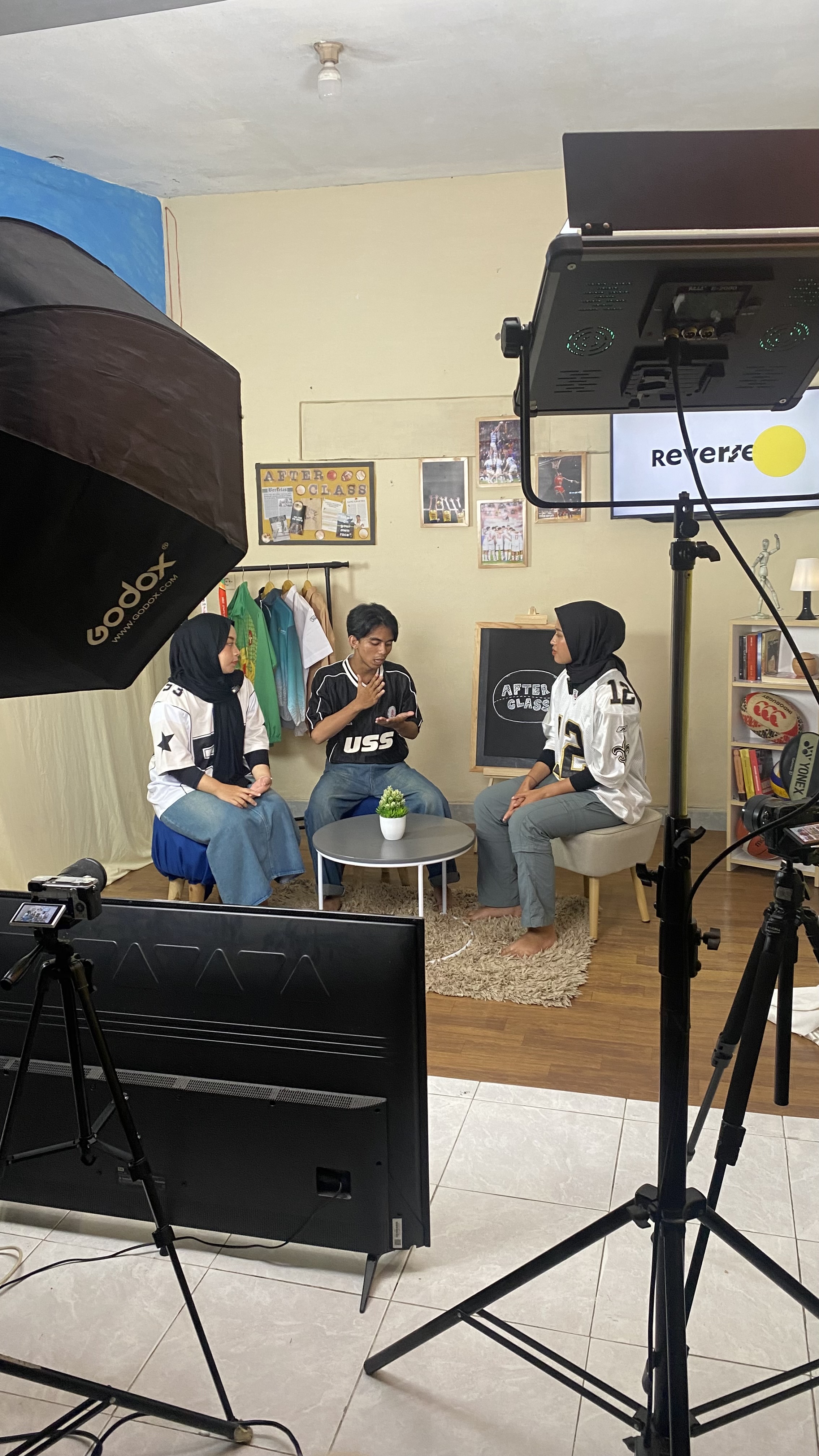 Shooting talkshow Afterclass berlangsung